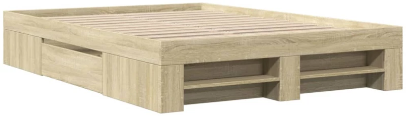vidaXL Πλαίσιο Κρεβατιού Χωρ. Στρώμα Sonoma Δρυς 120x200εκ. Επ. Ξύλο