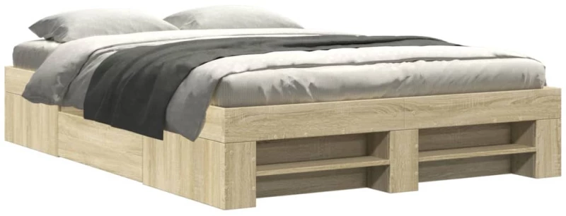 vidaXL Πλαίσιο Κρεβατιού Χωρ. Στρώμα Sonoma Δρυς 120x200εκ. Επ. Ξύλο