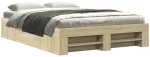 vidaXL Πλαίσιο Κρεβατιού Χωρ. Στρώμα Sonoma Δρυς 120x200εκ. Επ. Ξύλο