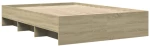 vidaXL Πλαίσιο Κρεβατιού Χωρ. Στρώμα Sonoma Δρυς 120x190 εκ. Επ. Ξύλο