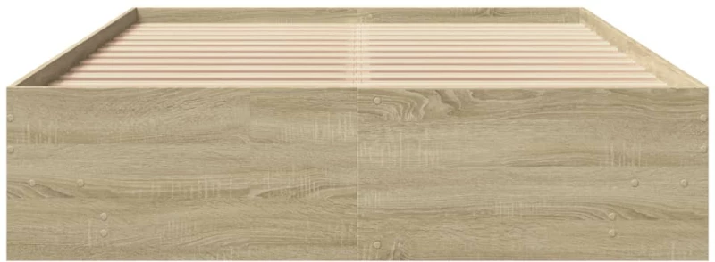 vidaXL Πλαίσιο Κρεβατιού Χωρ. Στρώμα Sonoma Δρυς 120x190 εκ. Επ. Ξύλο