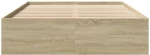 vidaXL Πλαίσιο Κρεβατιού Χωρ. Στρώμα Sonoma Δρυς 120x190 εκ. Επ. Ξύλο