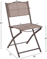 ΣΕΤ ΕΞ.ΧΩΡΟΥ 3ΤΜΧ FIGO HM21036 ΤΡΑΠΕΖΙ FIGO & 2 ΠΤΥΣΣΟΜΕΝΕΣ ΚΑΡΕΚΛΕΣ ΚΑΦΕ
