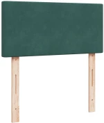 vidaXL Κρεβάτι Boxspring με Στρώμα Σκούρο Πράσινο 80x200 εκ. Βελούδινο