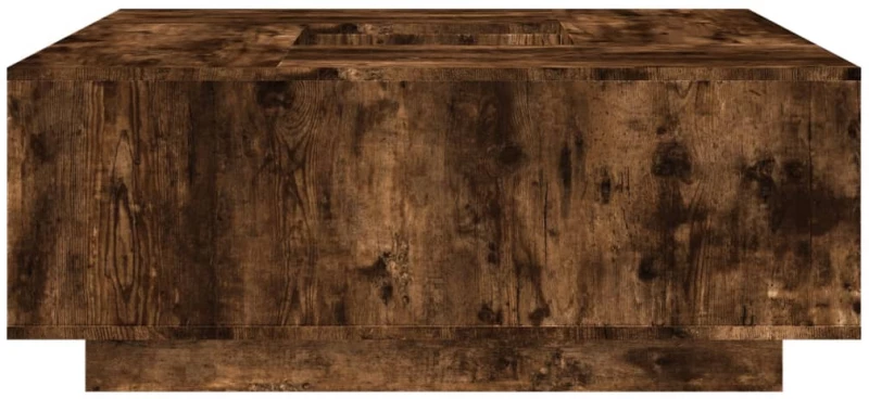 vidaXL Τραπεζάκι Σαλονιού Καπνιστή Δρυς 100x100x40 εκ Επεξεργασμ. Ξύλο
