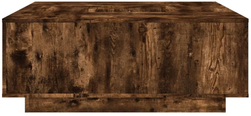 vidaXL Τραπεζάκι Σαλονιού Καπνιστή Δρυς 100x100x40 εκ Επεξεργασμ. Ξύλο