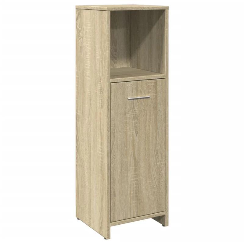vidaXL Στήλη Μπάνιου Sonoma Δρυς 30 x 30 x 95 εκ. Επεξεργασμένο Ξύλο