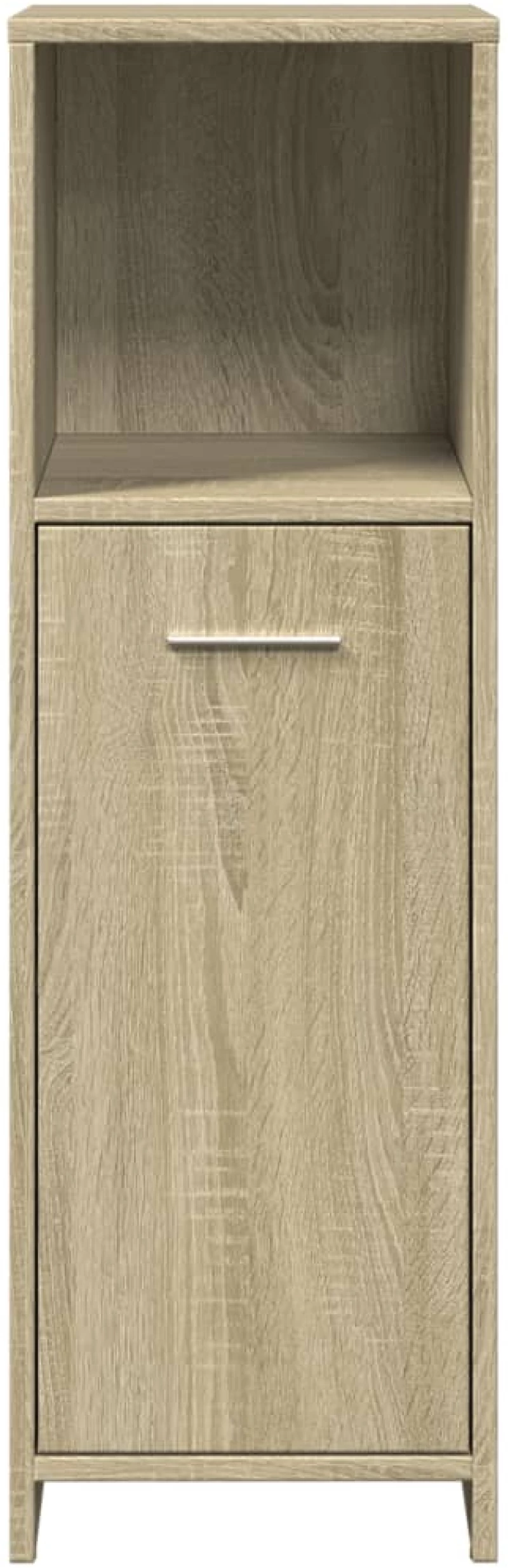 vidaXL Στήλη Μπάνιου Sonoma Δρυς 30 x 30 x 95 εκ. Επεξεργασμένο Ξύλο