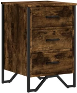 vidaXL Κομοδίνο Καπνιστή Δρυς 40x41x60 εκ. από Επεξεργασμένο Ξύλο