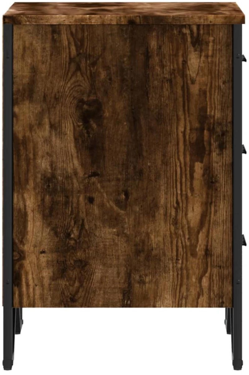 vidaXL Κομοδίνο Καπνιστή Δρυς 40x41x60 εκ. από Επεξεργασμένο Ξύλο