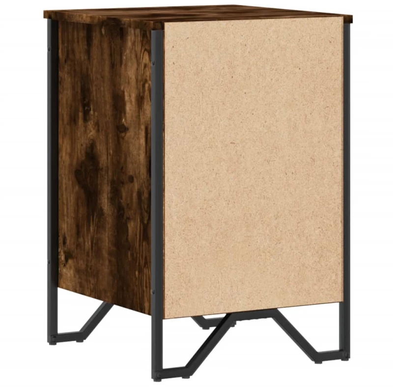vidaXL Κομοδίνο Καπνιστή Δρυς 40x41x60 εκ. από Επεξεργασμένο Ξύλο