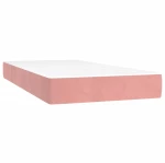 vidaXL Στρώμα με Pocket Springs Ροζ 100x210x20 εκ. Βελούδινο