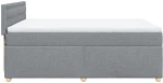 vidaXL Κρεβάτι Boxspring με Στρώμα Αν. Πράσινο 160x200εκ Υφασμάτινο