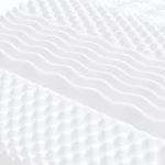vidaXL Στρώμα Αφρού 7 Ζωνών Σκληρότητα 20 ILD Λευκό 80x220 εκ.
