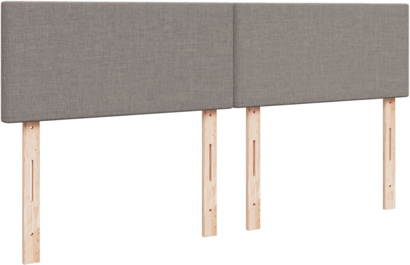 vidaXL Κρεβάτι Boxspring με Στρώμα Taupe 180x200 εκ. Υφασμάτινο