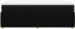 vidaXL Κρεβάτι Boxspring με Στρώμα Μαύρο 80 x 200 εκ. Υφασμάτινο