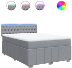 vidaXL Κρεβάτι Boxspring με Στρώμα Αν. Πράσινο 160x200εκ Υφασμάτινο
