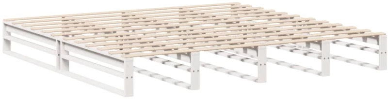 vidaXL Σκελετός Κρεβ. Χωρίς Στρώμα Λευκό 180x200 εκ Μασίφ Πεύκο