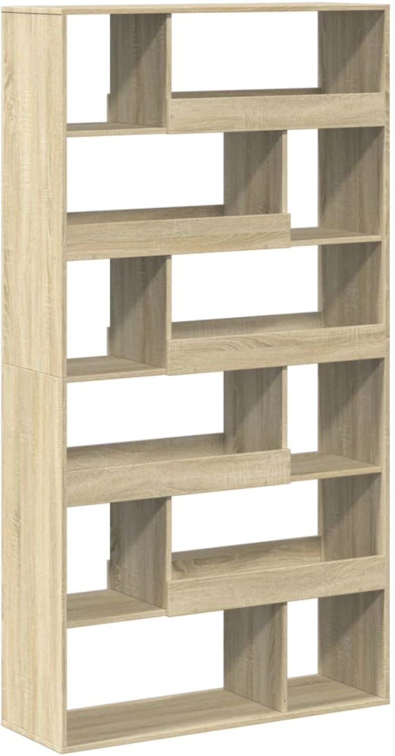 vidaXL Βιβλιοθήκη/Διαχωριστικό Χώρου Δρυς 100x33x187,5 εκ. Επεξ. Ξύλο