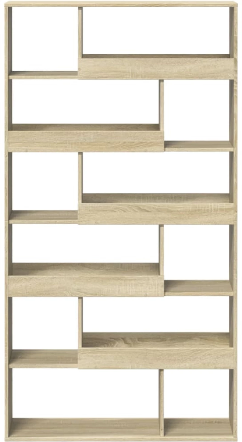 vidaXL Βιβλιοθήκη/Διαχωριστικό Χώρου Δρυς 100x33x187,5 εκ. Επεξ. Ξύλο