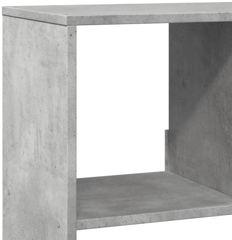 vidaXL Βιβλιοθήκη Γκρι Σκυροδέματος 100x33x156,5 εκ. Επεξεργ. Ξύλο