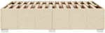 vidaXL Πλαίσιο Κρεβατιού Κρεμ 120x190 εκ. Υφασμάτινο