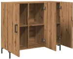vidaXL Ντουλάπι Αρτισιανή Δρυς 90 x 34 x 80 εκ. από Επεξεργασμένο Ξύλο