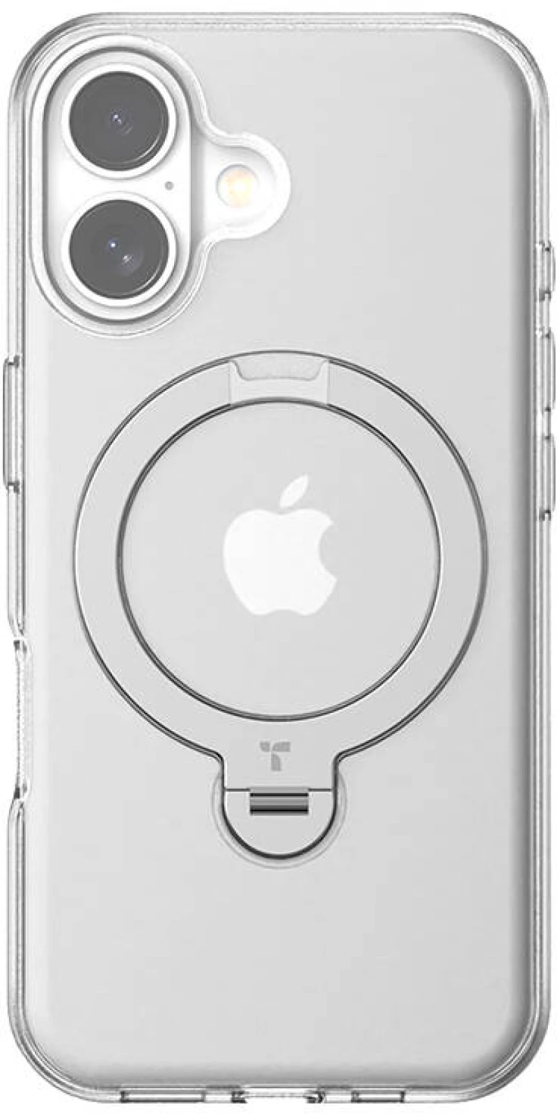 Torras Ostand Spin Case for iPhone 16 Plus (Transparent)