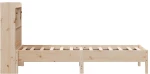 vidaXL Κρεβάτι Βιβλιοθήκη Χωρίς Στρώμα 75x190 εκ Μασίφ Ξύλο Πεύκο