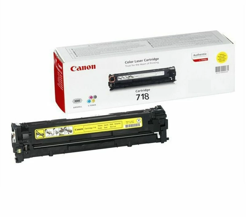 Γνήσιο Toner Canon CRG-718 Y Μαύρο Κίτρινο