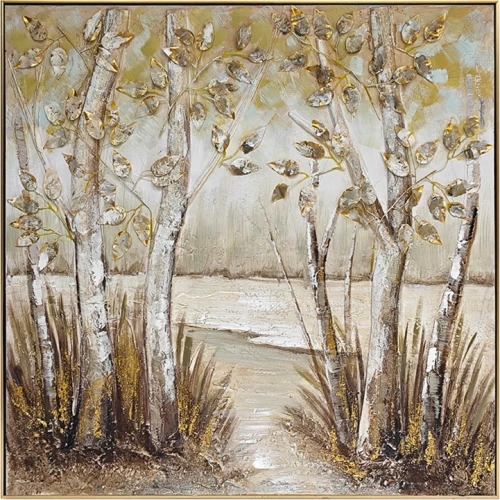 Πίνακας σε καμβά Leambre I Inart 102x4.5x102εκ