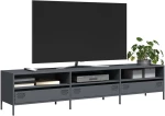 vidaXL Έπιπλο Τηλεόρασης Ανθρακί 202x39x43,5 εκ. Ατσάλι Ψυχρής Έλασης