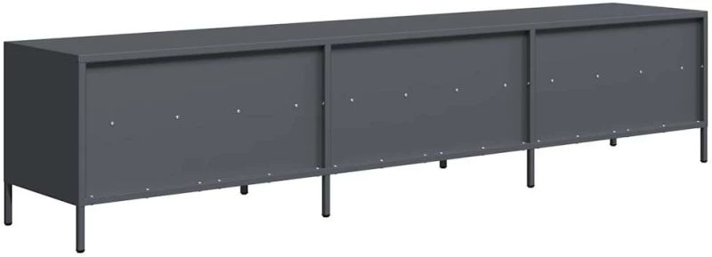 vidaXL Έπιπλο Τηλεόρασης Ανθρακί 202x39x43,5 εκ. Ατσάλι Ψυχρής Έλασης