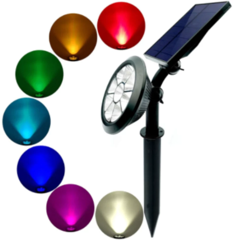 Ηλιακό, πολύχρωμο φως LED κήπου RGB OEM