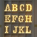Γράμμα LED μπαταρίας  L 22cm OEM