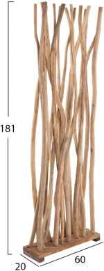 ΠΑΡΑΒΑΝ HM9371 ΑΠΟ ΜΑΣΙΦ ΞΥΛΟ ΤEAK ΦΥΣΙΚΟ 60x20x181  ΕΚ.