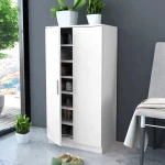 vidaXL Παπουτσοθήκη με 7 Ράφια Λευκή