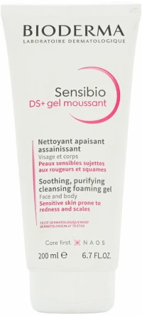 Αφρώδη Γελ Καθαρισμού Bioderma Sensibio DS+ 200 ml