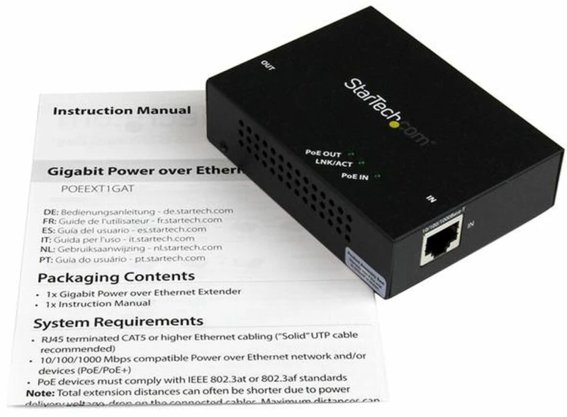 Αναμεταδότης PoE Startech POEEXT1GAT