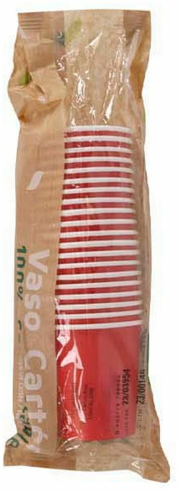 Σετ ποτηριών Algon Αναλώσιμα Χαρτόνι Κόκκινο 20 Τεμάχια 120 ml (24 Μονάδες)