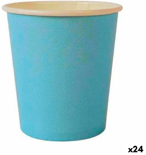 Σετ ποτηριών Algon Αναλώσιμα Χαρτόνι Μπλε 20 Τεμάχια 120 ml (24 Μονάδες)