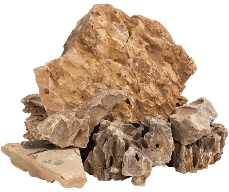 vidaXL Πέτρες Dragon Stones Καφέ 10 κιλά 5-30 εκ.