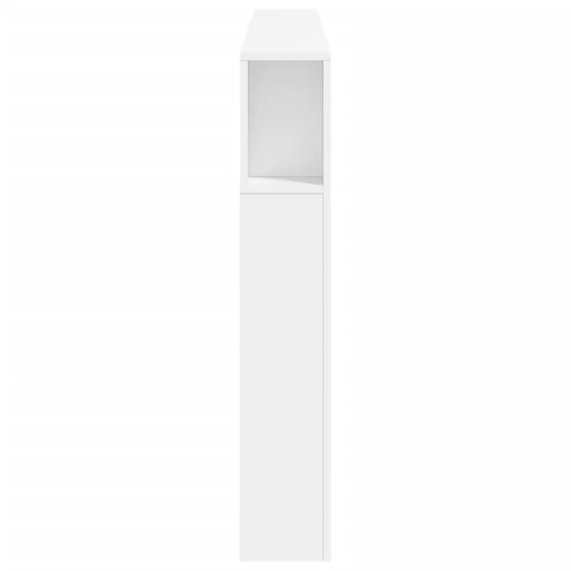 vidaXL Κεφαλάρι Κρεβατιού με LED Λευκό 200x18,5x103,5 εκ Επεξεργ. Ξύλο