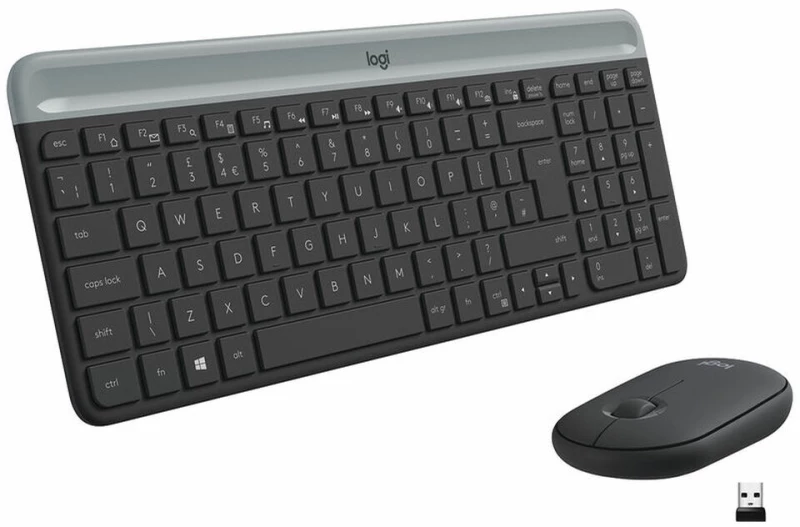 Πληκτρολόγιο και Ποντίκι Logitech 920-009198 Μαύρο Γκρι Πληκτρολόγιο Qwerty