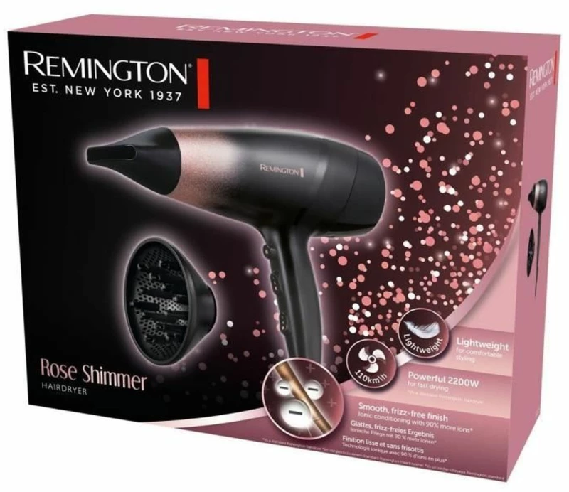 Πιστολάκι Remington D5305 Μαύρο Ροζ 2200 W