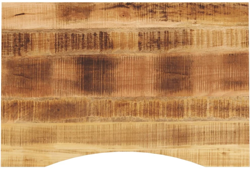 vidaXL Επιφάνεια Γραφείου Καμπύλη 100x60x2,5εκ Μασίφ Ακατ. Μάνγκο