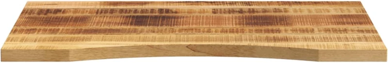 vidaXL Επιφάνεια Γραφείου Καμπύλη 100x60x2,5εκ Μασίφ Ακατ. Μάνγκο