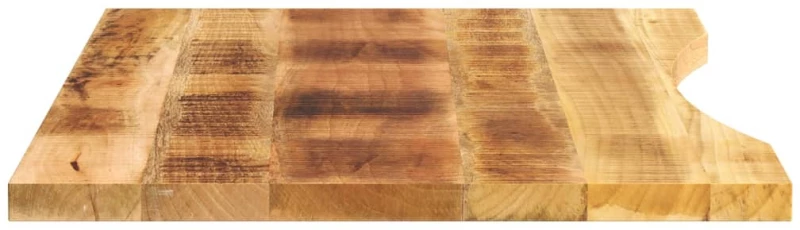 vidaXL Επιφάνεια Γραφείου Καμπύλη 100x60x2,5εκ Μασίφ Ακατ. Μάνγκο