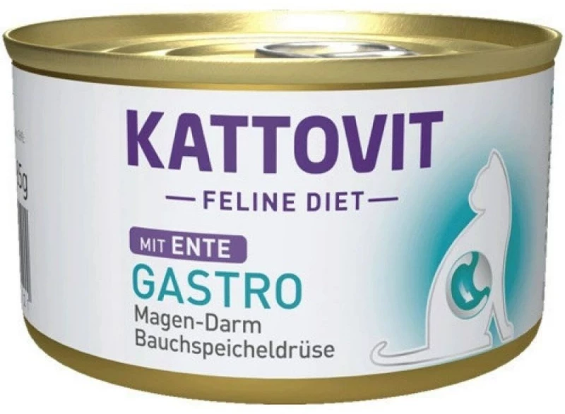 Υγρό φαγητό Kattovit Diet Gastro Πάπια 85 g