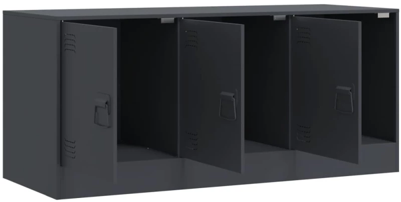 vidaXL Έπιπλο Τηλεόρασης Ανθρακί 99x39x44 εκ. από Χάλυβα